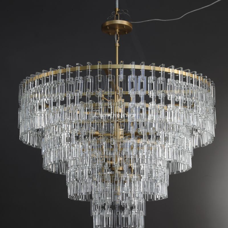 Nocturnal 3/4-Tier Round Chandelier 49"/ 3-Tier 37"