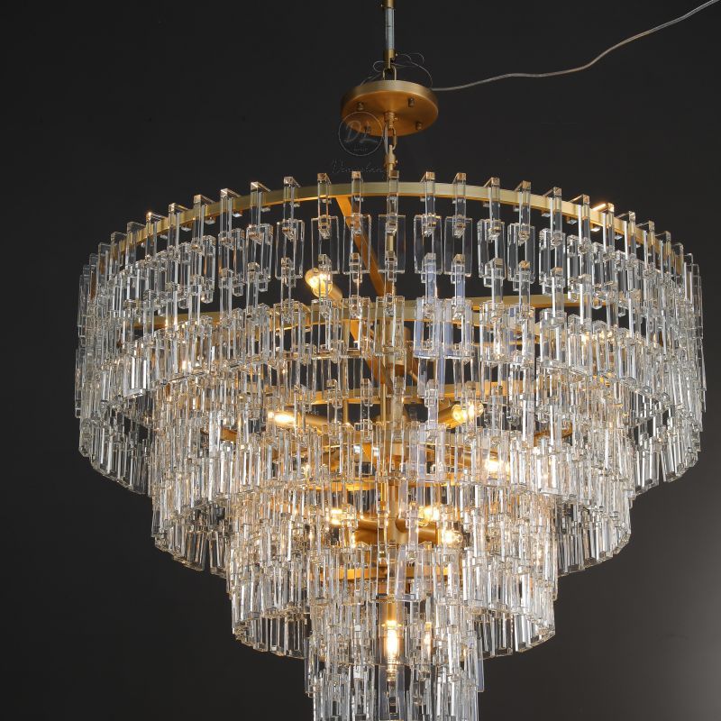 Nocturnal 3/4-Tier Round Chandelier 49"/ 3-Tier 37"