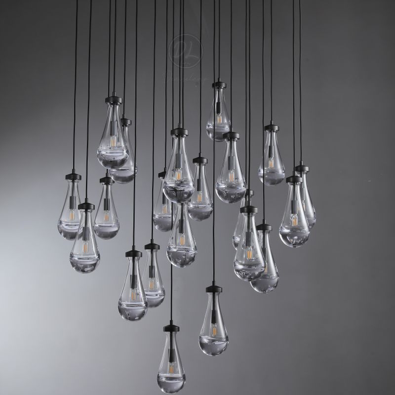 Seaward Raindrop Modern Exquisite Glass round chandelier 18"/36"/47"/60"