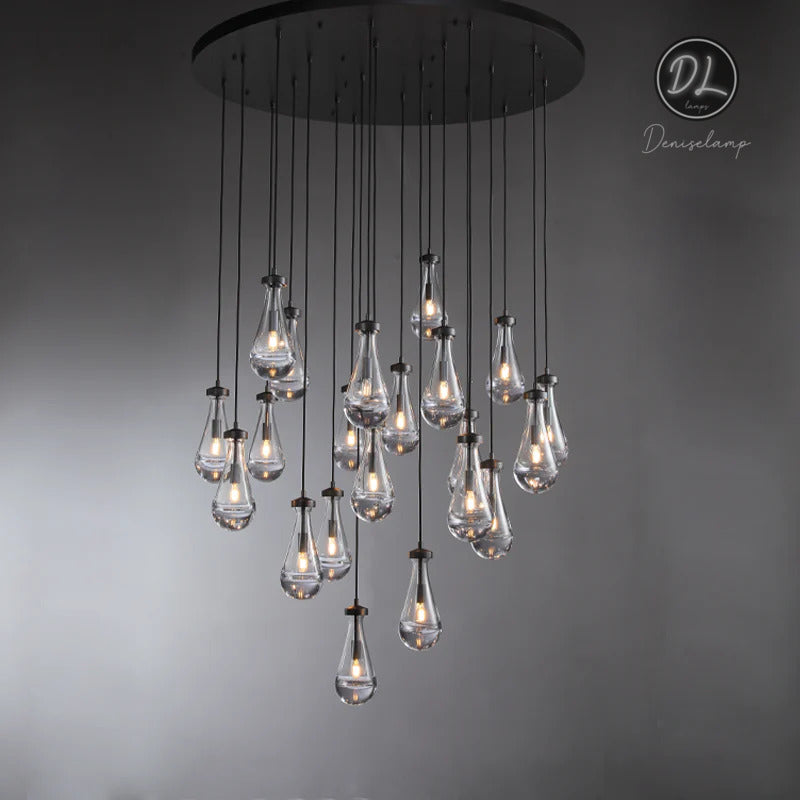 Seaward Raindrop Modern Exquisite Glass round chandelier 18"/36"/47"/60"