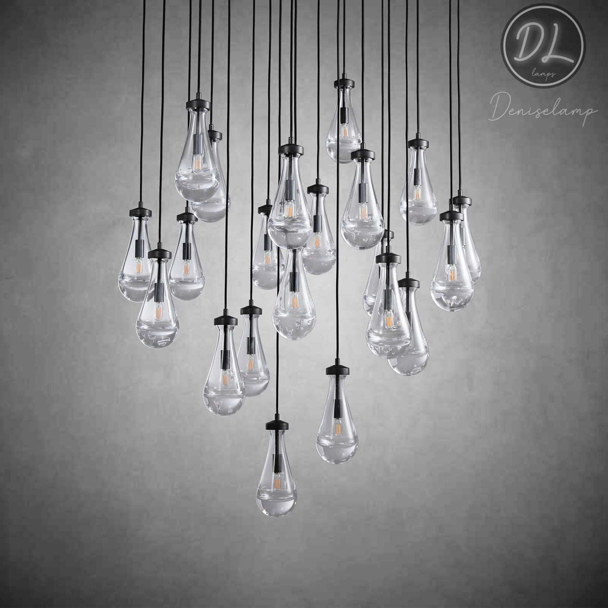 Seaward Raindrop Modern Exquisite Glass round chandelier 18"/36"/47"/60"
