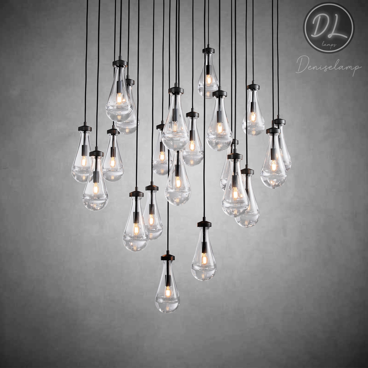 Seaward Raindrop Modern Exquisite Glass round chandelier 18"/36"/47"/60"