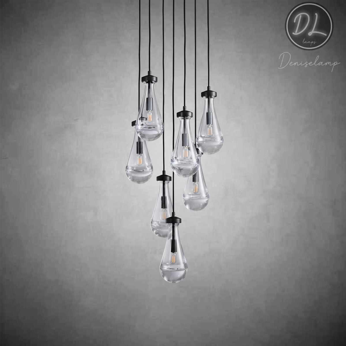 Seaward Raindrop Modern Exquisite Glass round chandelier 18"/36"/47"/60"