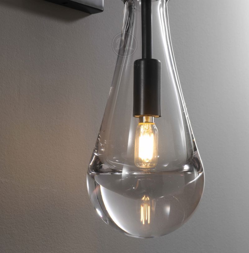 Seaward Modern Raindrop Rod Wall Sconce For Living Room, Bedroom