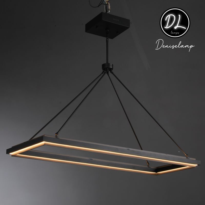 Radiant Rectangular Chandelier 50"/62"