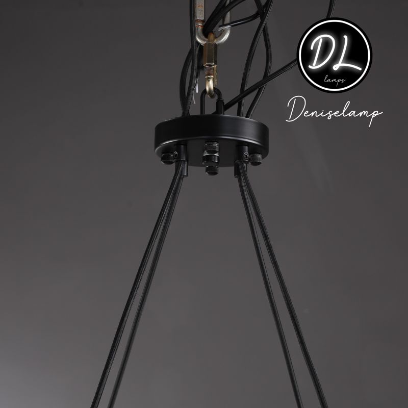 Willow Fashion design glass lampshade Round Chandelier 48"