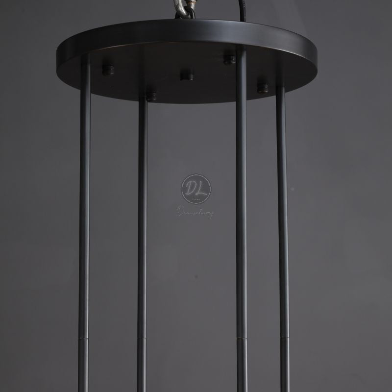 Crystalline Round Chandelier For Art Blown Glass 36"
