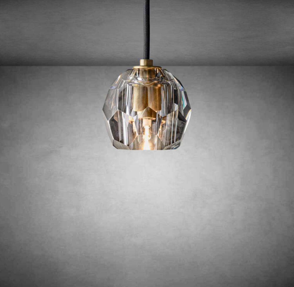 Bolura De Cristal Glass Cord Pendant