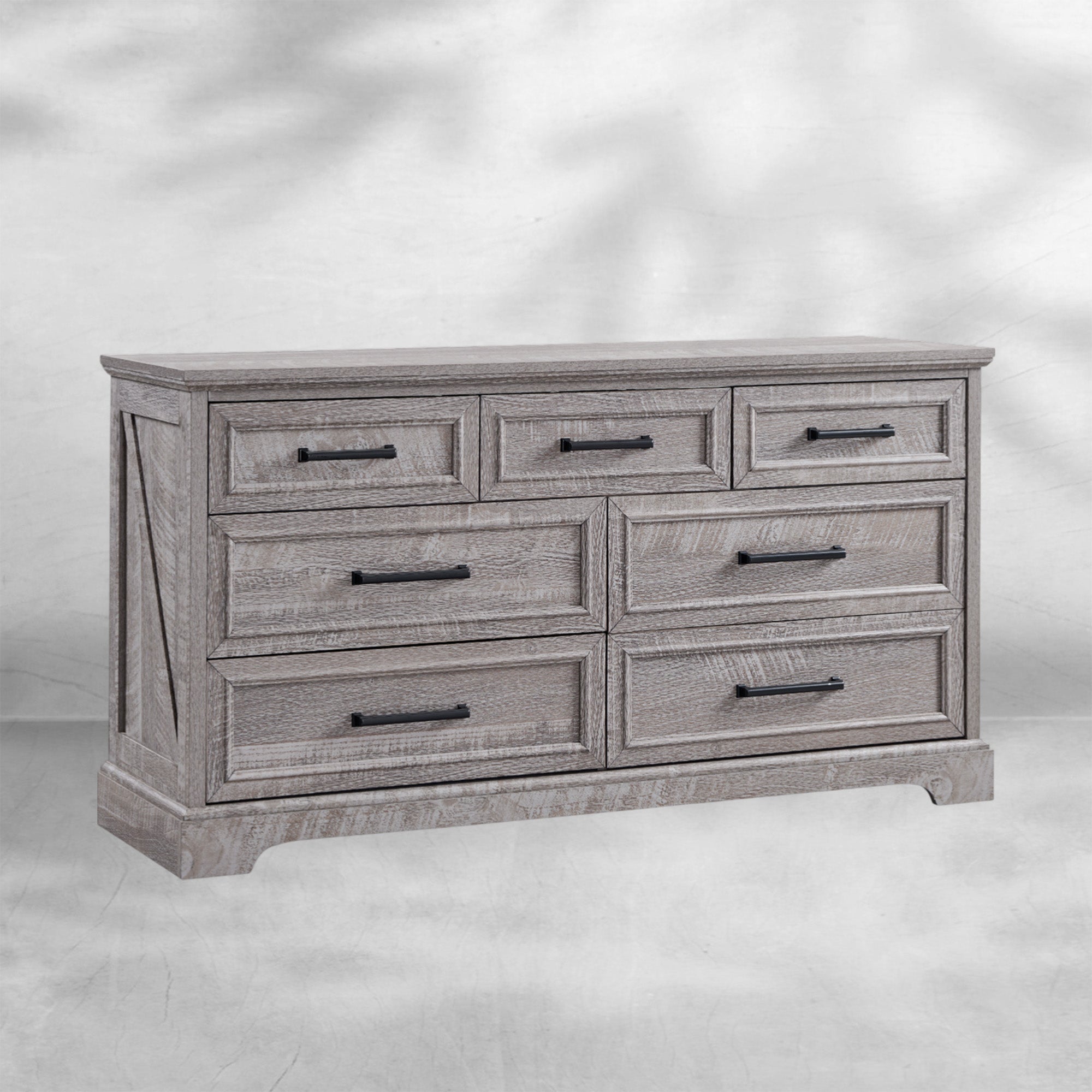 52" Wide Farmhouse 7-Drawer Dresser