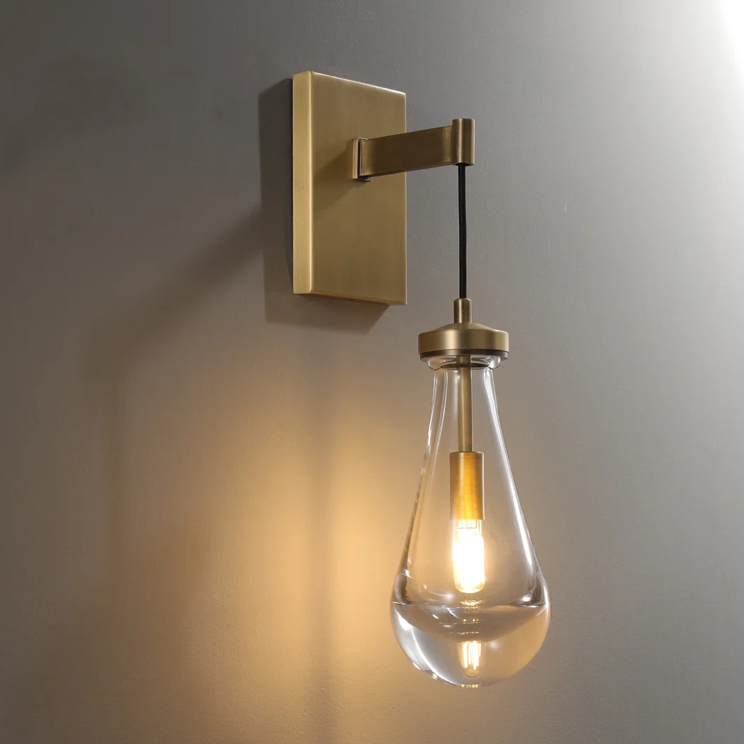 Seaward Modern Raindrop Rod Wall Sconce For Living Room, Bedroom