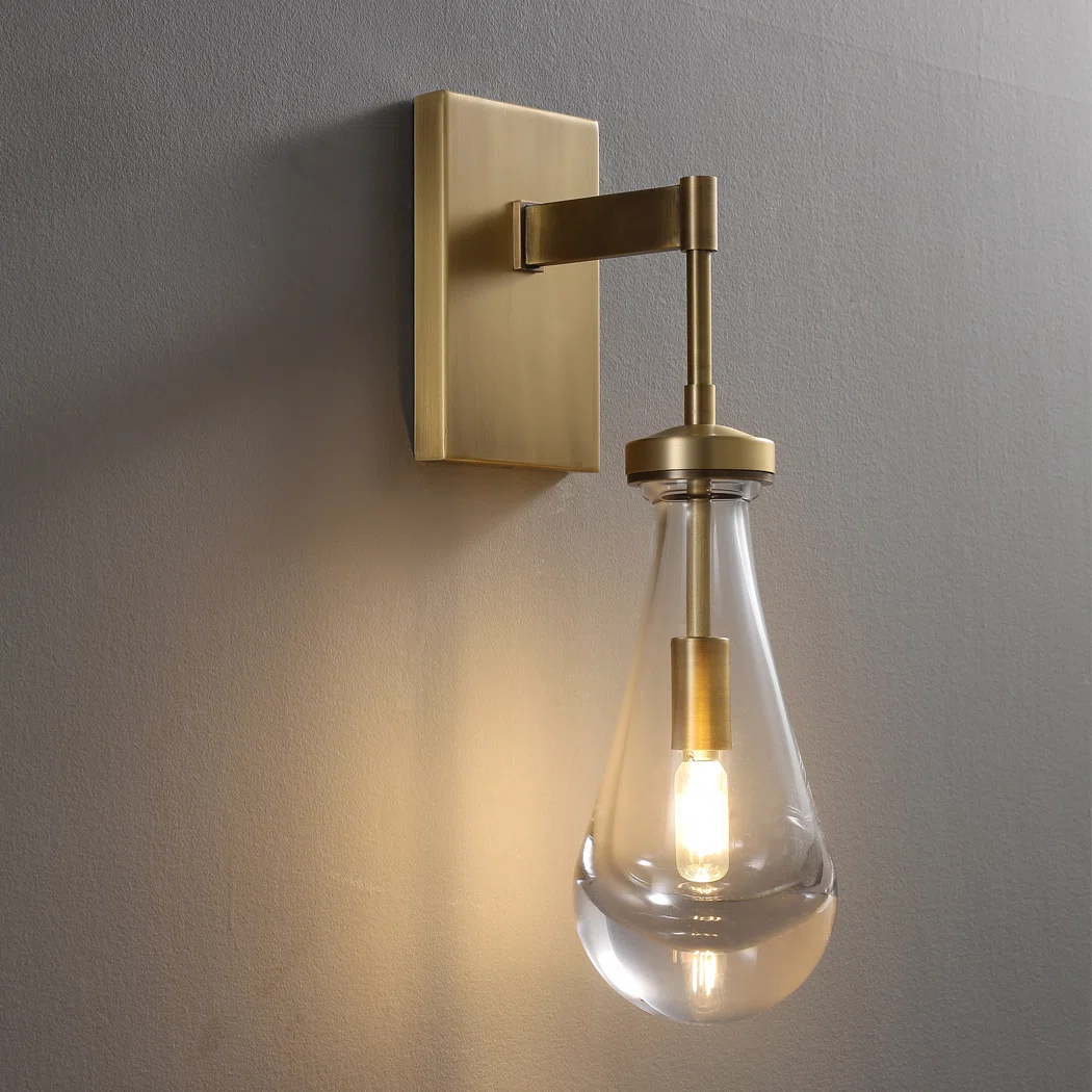 Seaward Modern Raindrop Rod Wall Sconce For Living Room, Bedroom