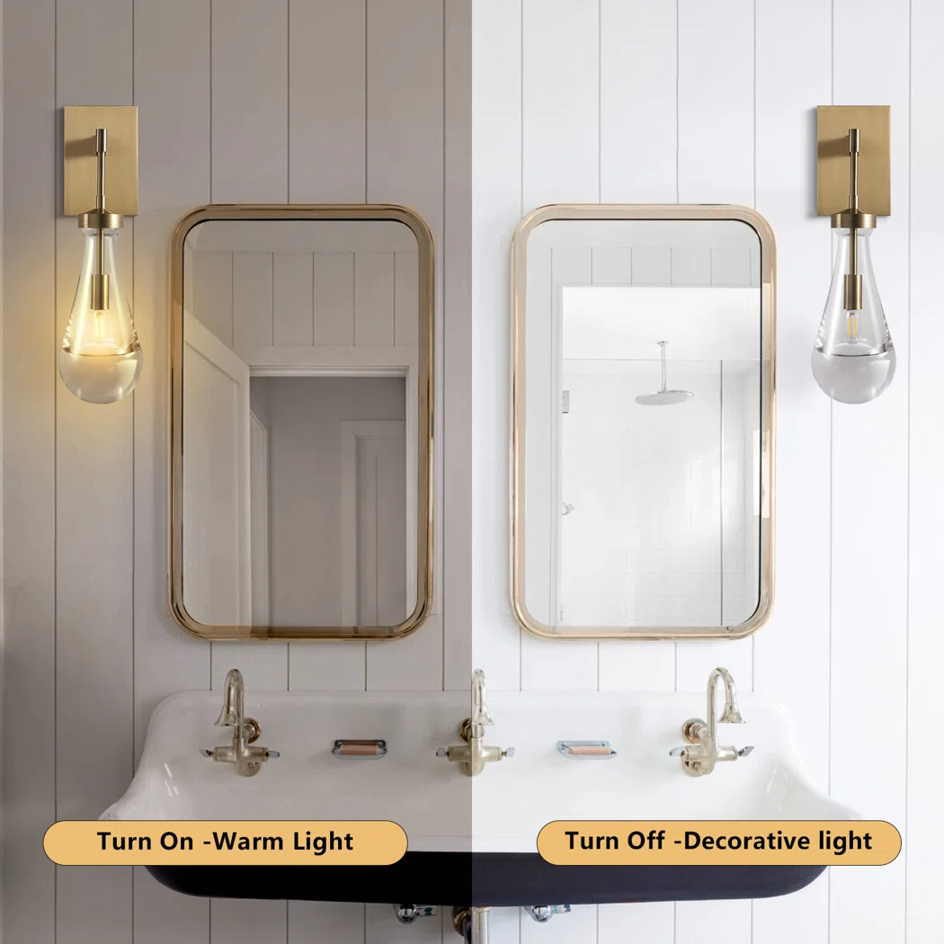 Seaward Modern Raindrop Rod Wall Sconce For Living Room, Bedroom