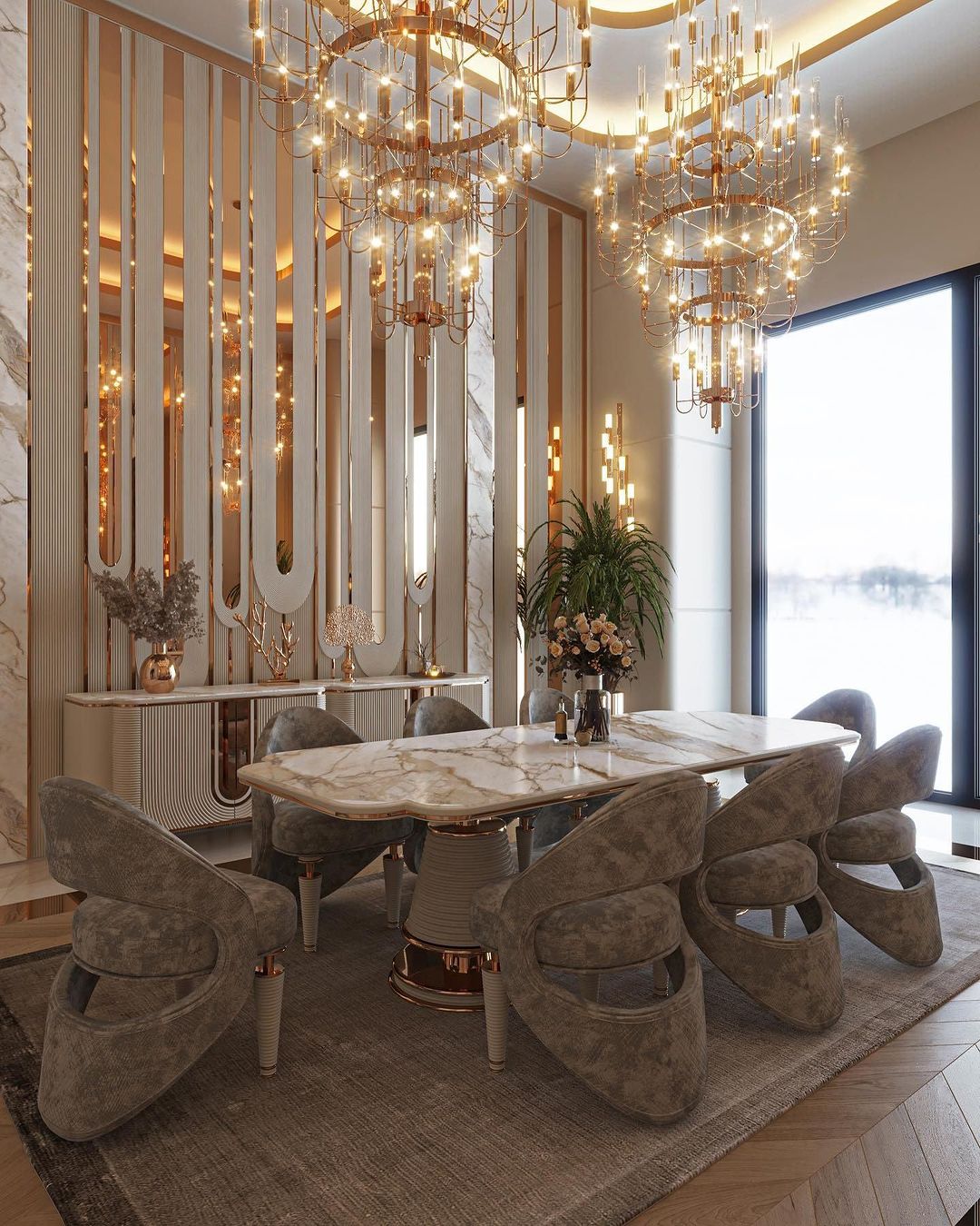 Luxury 5-Tier Crystal Rods Luxury Gala Chandelier