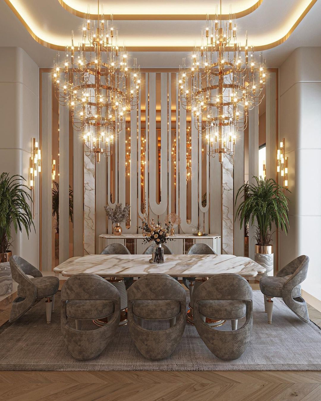 Luxury 5-Tier Crystal Rods Luxury Gala Chandelier