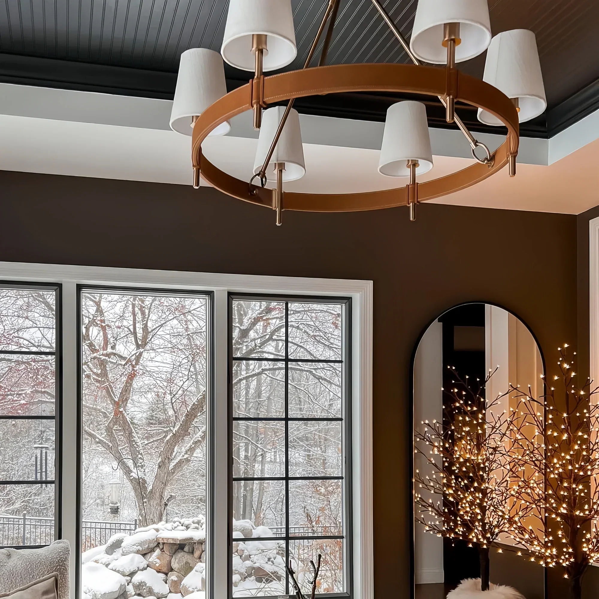 Hasting 6-Light Halo Chandelier