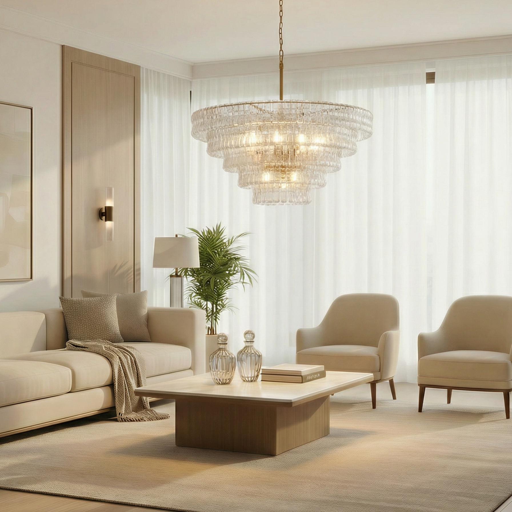 Ghiaccio Round Chandelier