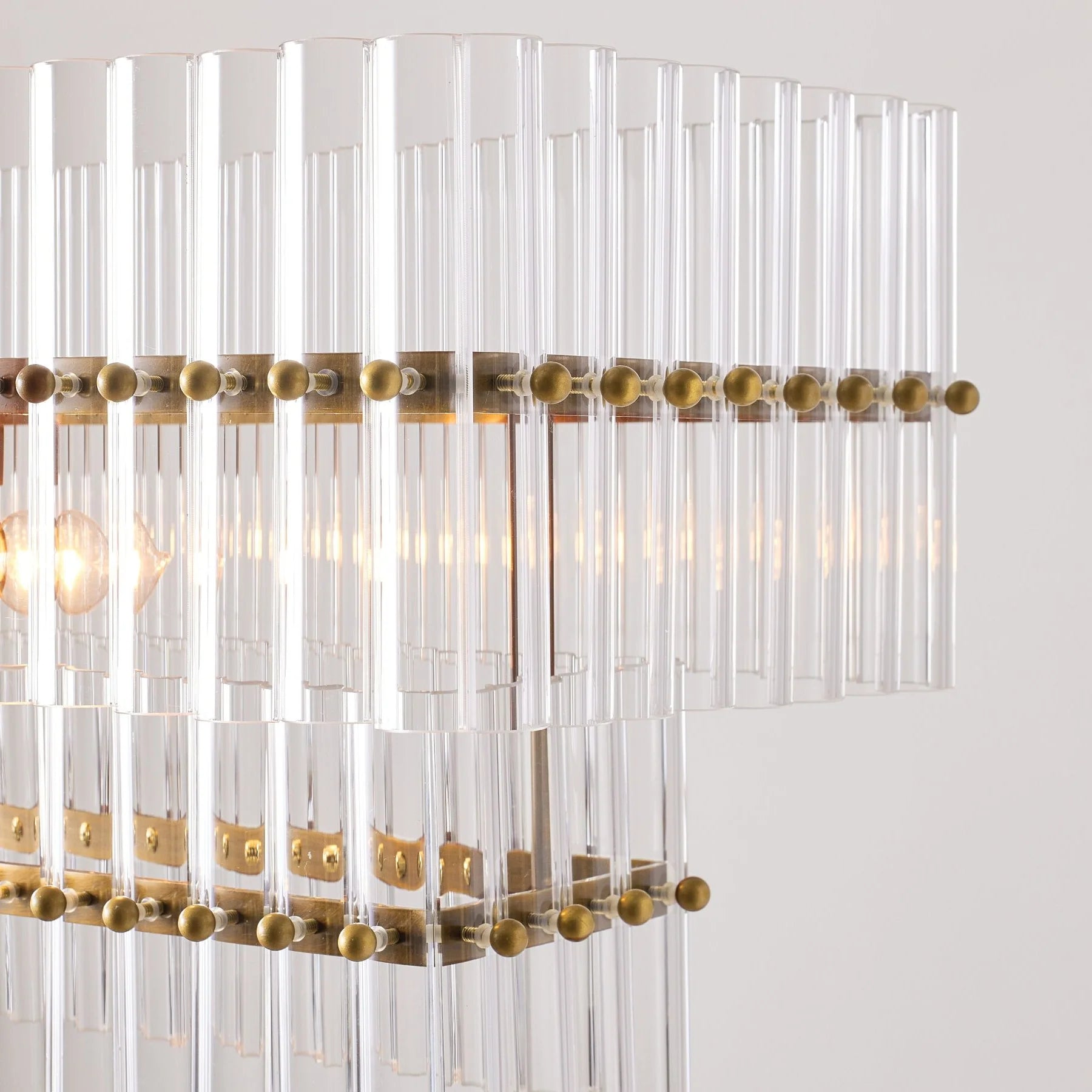 Mall Crystal Linear Chandelier 54''
