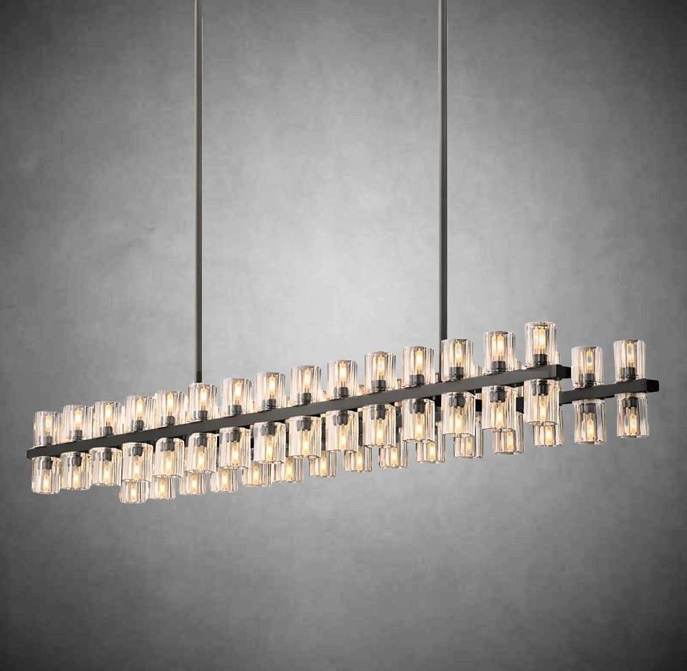Aeabally Wine-glass Linear Chandelier 72"