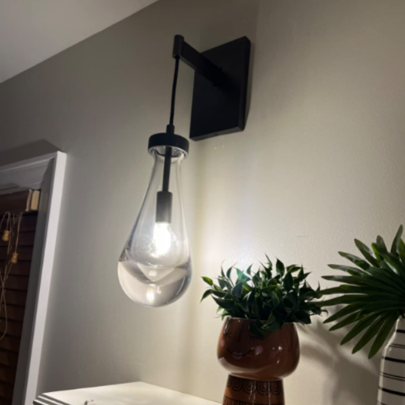 Seaward Modern Raindrop Rod Wall Sconce For Living Room, Bedroom