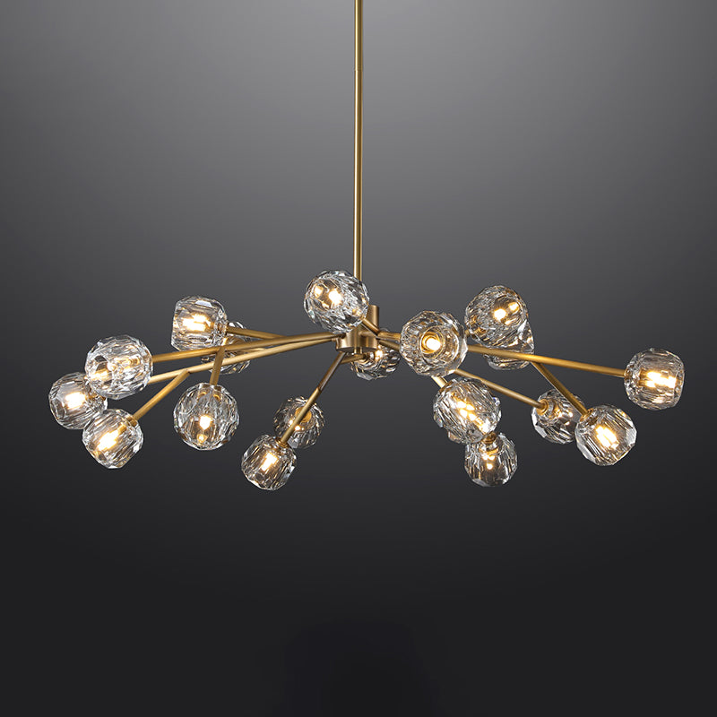 BOUBLE Crystal Ball Modern Round Chandelier 48"