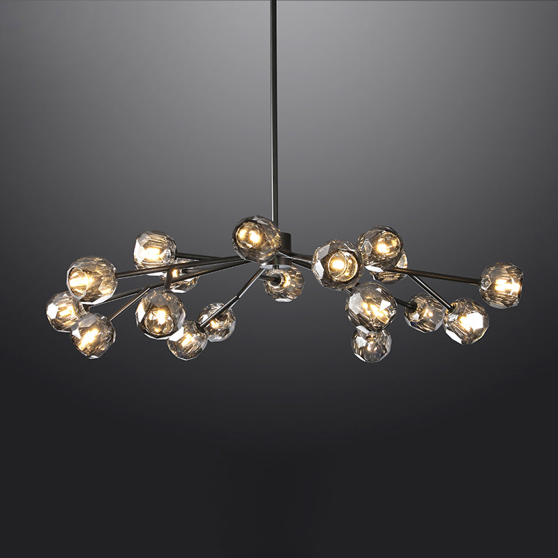 BOUBLE Crystal Ball Modern Round Chandelier 48"