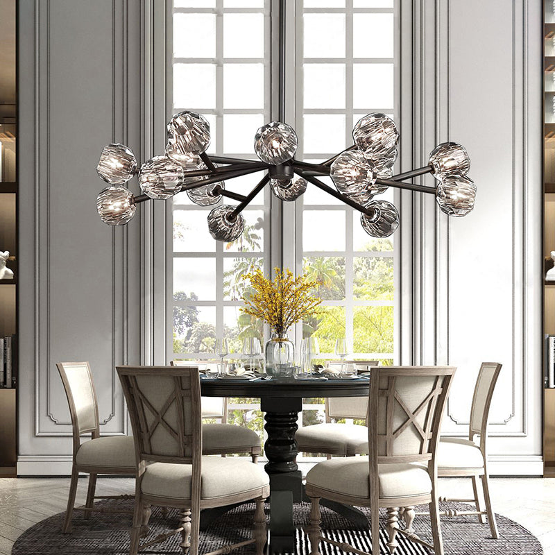 BOUBLE Crystal Ball Modern Round Chandelier 48"