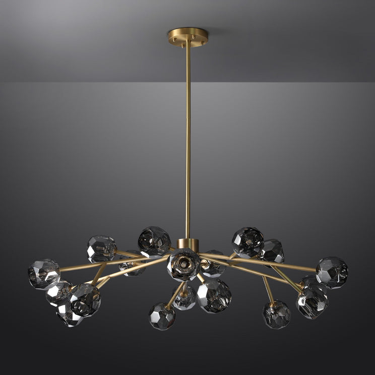 BOUBLE Crystal Ball Modern Round Chandelier 48"