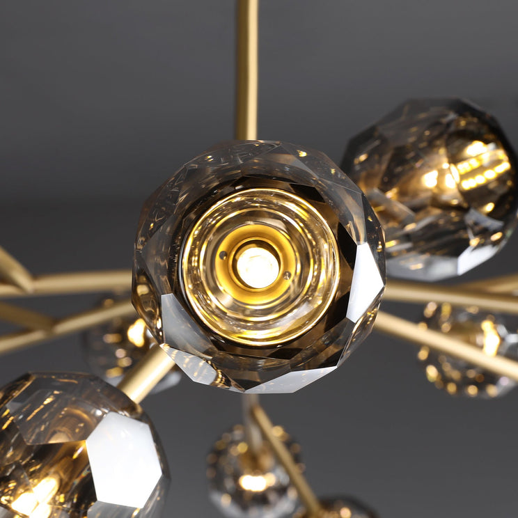 BOUBLE Crystal Ball Modern Round Chandelier 48"