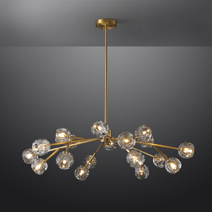 BOUBLE Crystal Ball Modern Round Chandelier 48"