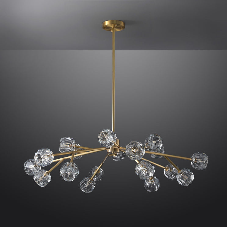 BOUBLE Crystal Ball Modern Round Chandelier 48"