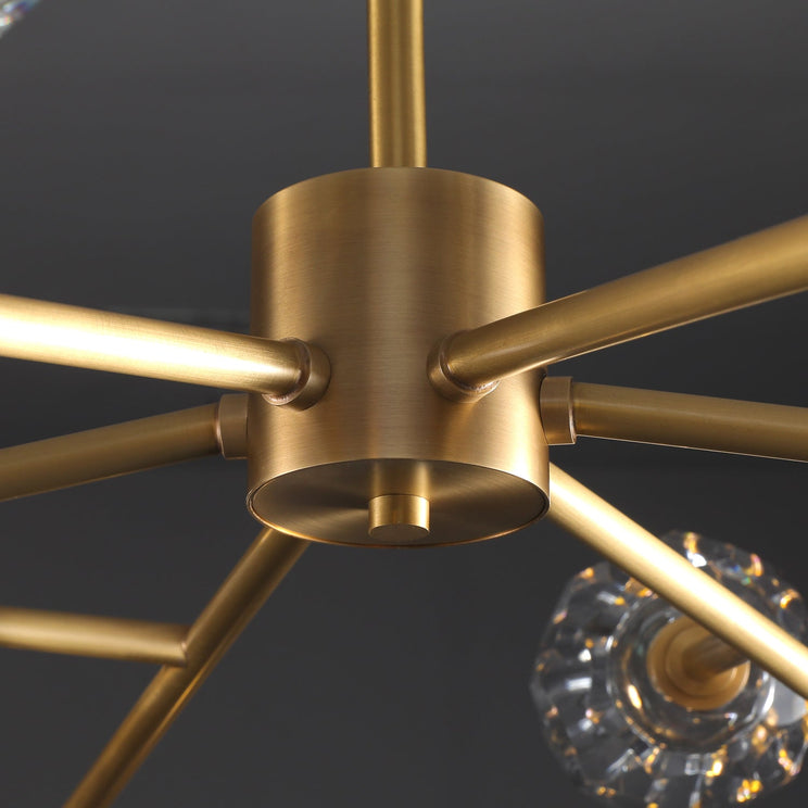 BOUBLE Crystal Ball Modern Round Chandelier 48"