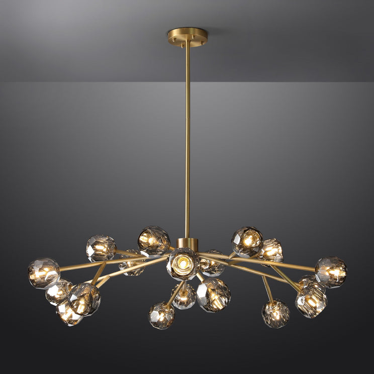 BOUBLE Crystal Ball Modern Round Chandelier 48"