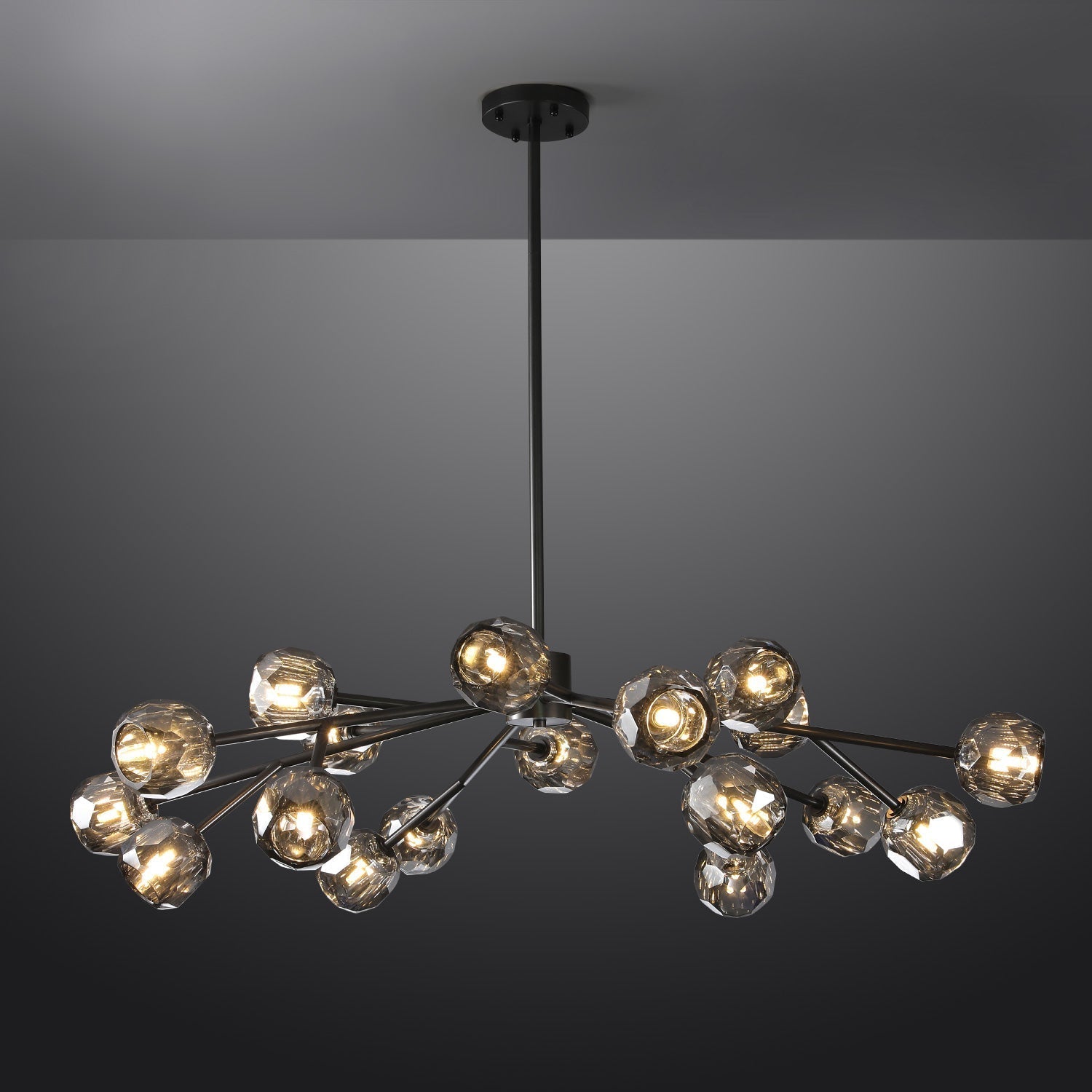 BOUBLE Crystal Ball Modern Round Chandelier 48"