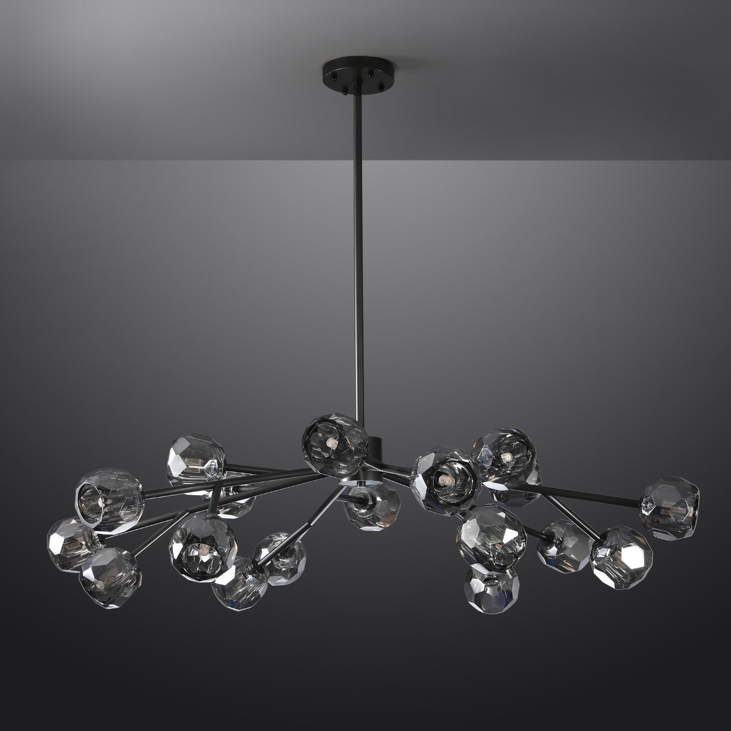 BOUBLE Crystal Ball Modern Round Chandelier 48"