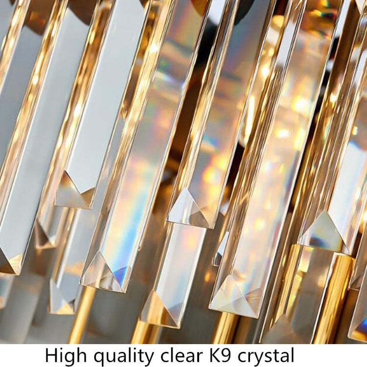 Glacia Modern-Flavian Double Tier Crystal Chandelier