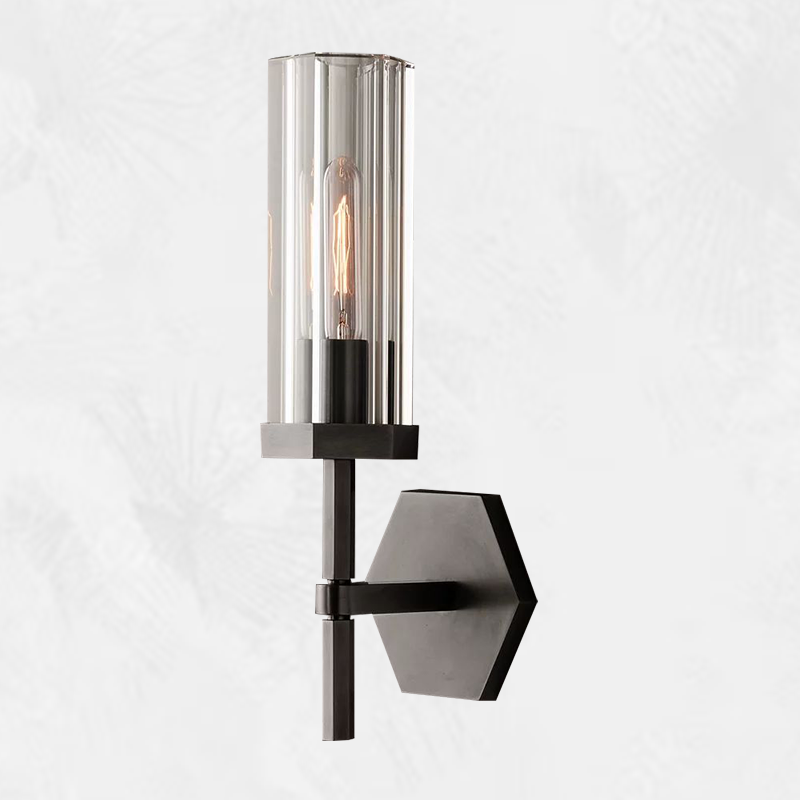Lambo Modern Hexagonal Wall Sconce
