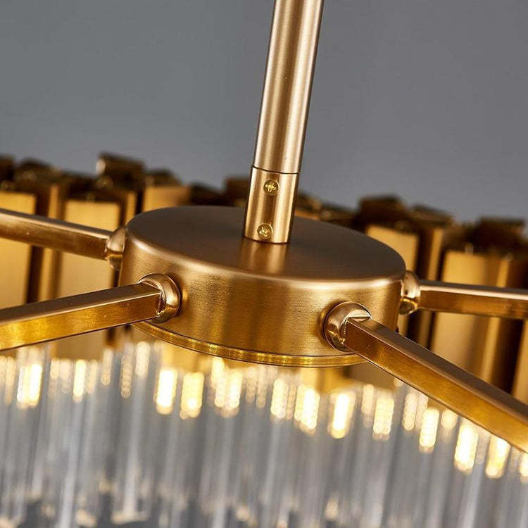 Denise Bobon Kubica Round Crystal Chandelier
