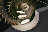 Nirvana Real Alabaster Disc Pendant Light, Pendant Lamp For Hallway, Staircase
