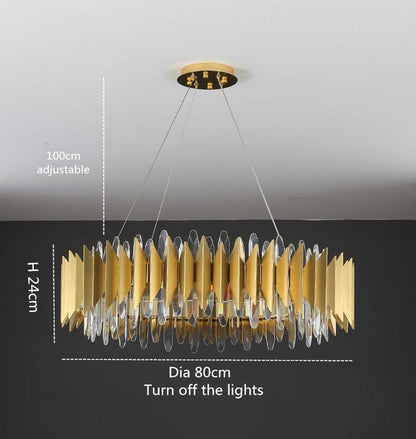 Denise Bobon Flavian Halo Crystal Chandelier
