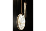 Nirvana Real Alabaster Disc Pendant Light, Pendant Lamp For Hallway, Staircase
