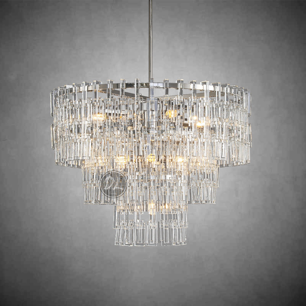 Marige 3-Tier Round Chandelier 36"