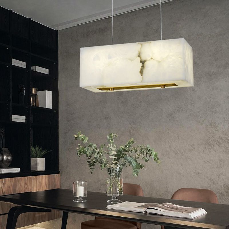 Denise Alabaster Cuboid Dining Room Chandelier,Dining Room Chandelie