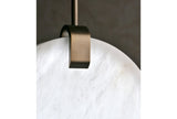 Nirvana Real Alabaster Disc Pendant Light, Pendant Lamp For Hallway, Staircase