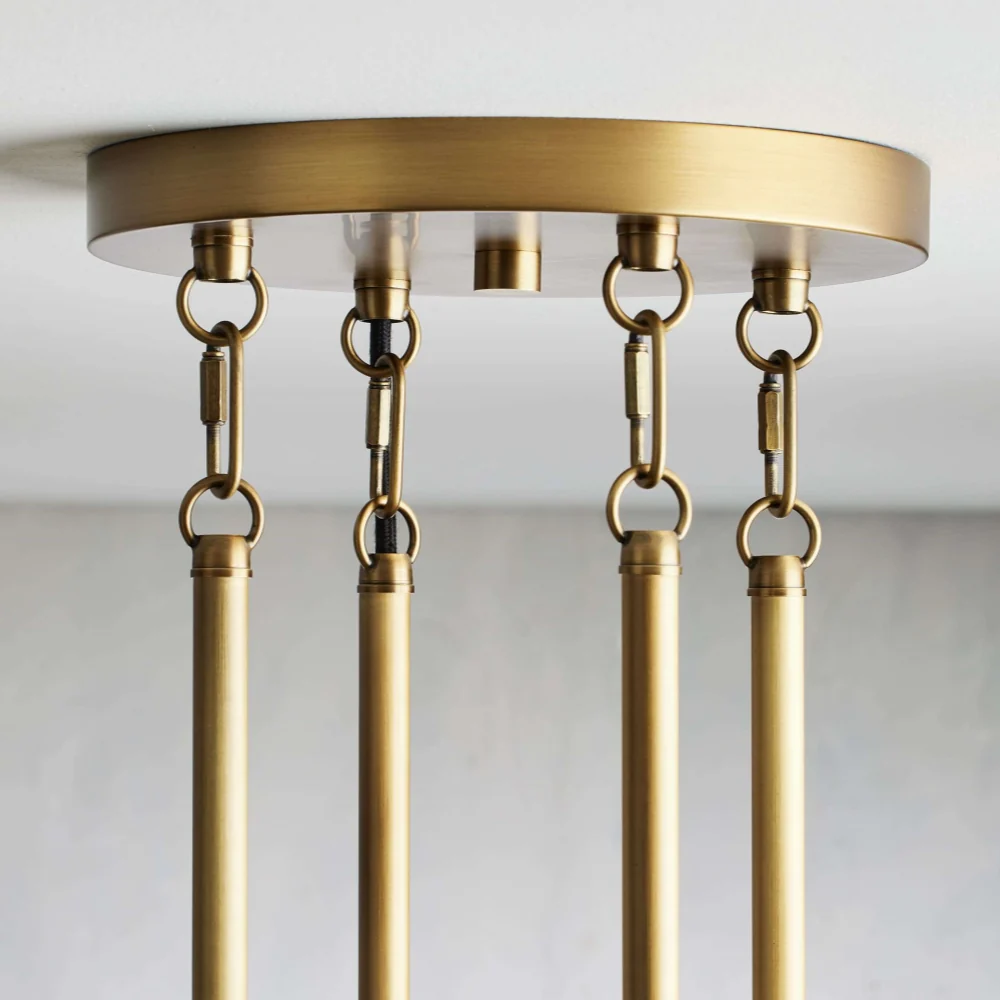 Andreas Modern Glass Round Chandelier
