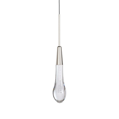 Denise Raindrop Glass Solitaire Single Pendant Light