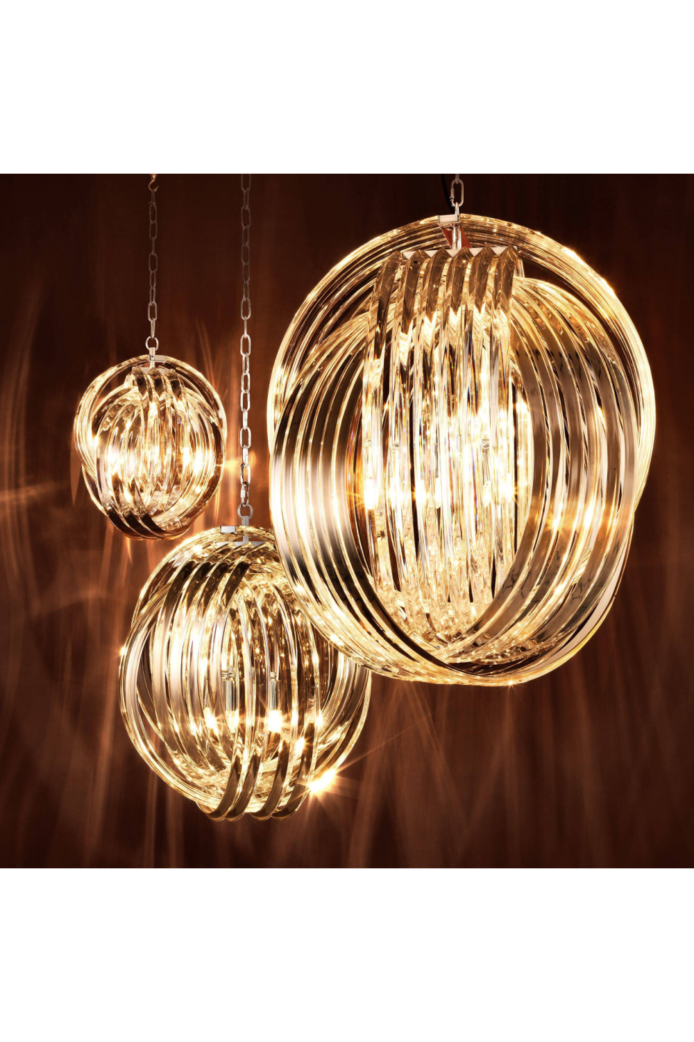 Lucite Loop Chandelier | Eichholtz Marco Polo L | OROA TRADE