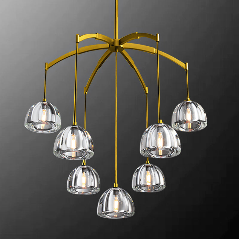 Aurora Modern Glass Round Chandelier 36''/48"/60''