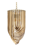 Gold Lucite Loop Chandelier | Eichholtz Murano | OROA TRADE