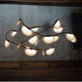Denise Selena Alabaster Chandelier, Luxury Modern Chandelier for Living Room