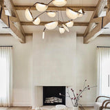 Denise Selena Alabaster Chandelier, Luxury Modern Chandelier for Living Room